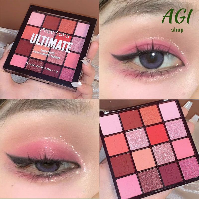 16 Colors Eyeshadow Palette Matte Glitter Pearlescent Powder Delicate Easy To Clear Shimmer Eye Shadow Green Spirit Make Up Cosmetic Makeup Profissional Paletas