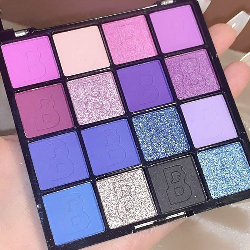 16 Colors Eyeshadow Palette Matte Glitter Pearlescent Powder Delicate Easy To Clear Shimmer Eye Shadow Green Spirit Make Up Cosmetic Makeup Profissional Paletas