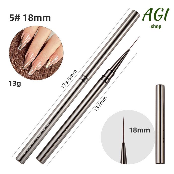 Nail Art Liner Brushes Hand Painted Brush Acrylic UV Gel Colours Paints Builder Drawing Pen DIY Manicure Design Accessories Nail Care Tool
