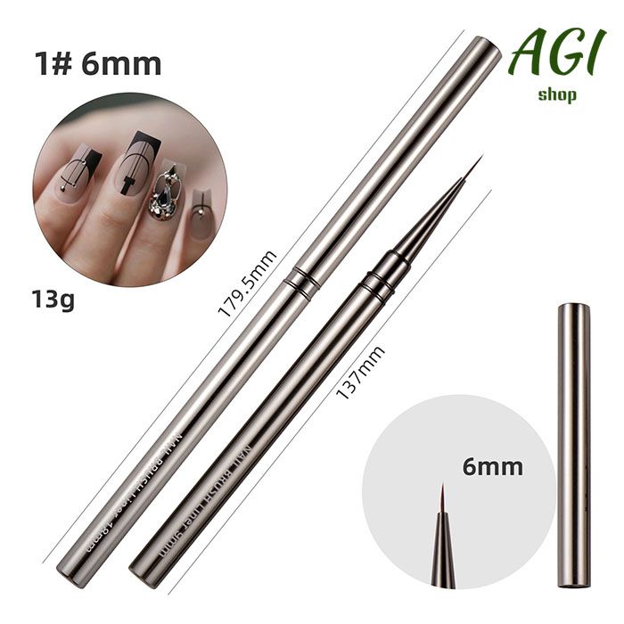 Nail Art Liner Brushes Hand Painted Brush Acrylic UV Gel Colours Paints Builder Drawing Pen DIY Manicure Design Accessories Nail Care Tool