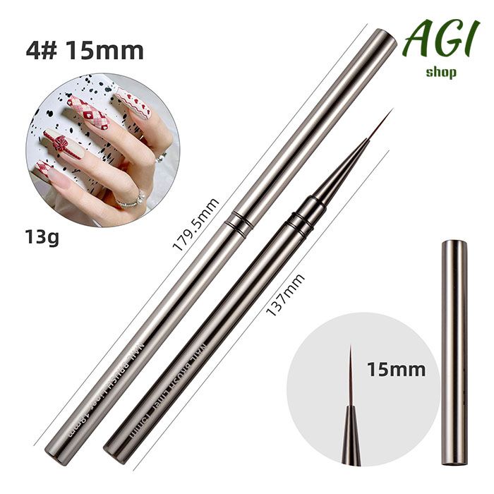 Nail Art Liner Brushes Hand Painted Brush Acrylic UV Gel Colours Paints Builder Drawing Pen DIY Manicure Design Accessories Nail Care Tool