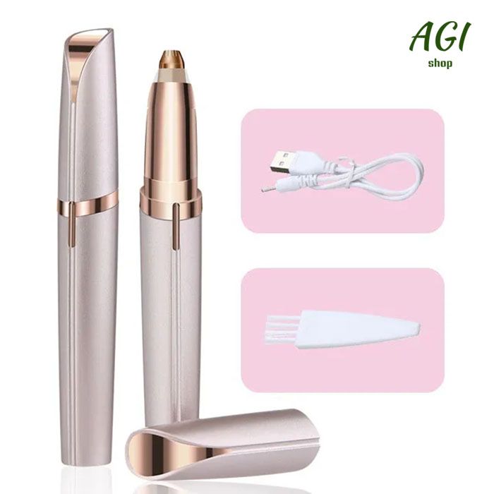 Women Electric Eyebrow Trimmer Eye Brow Shaper Pencil Face Hair Remover Eyebrow Shavers USB Charging, Automatic Eyebrow Shavers Pocketknife Mini Shaper Shaver Painless Razor Facial Hair Remover
