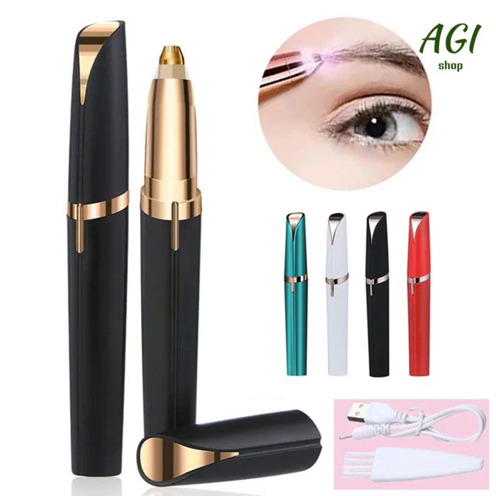 Women Electric Eyebrow Trimmer Eye Brow Shaper Pencil Face Hair Remover Eyebrow Shavers USB Charging, Automatic Eyebrow Shavers Pocketknife Mini Shaper Shaver Painless Razor Facial Hair Remover