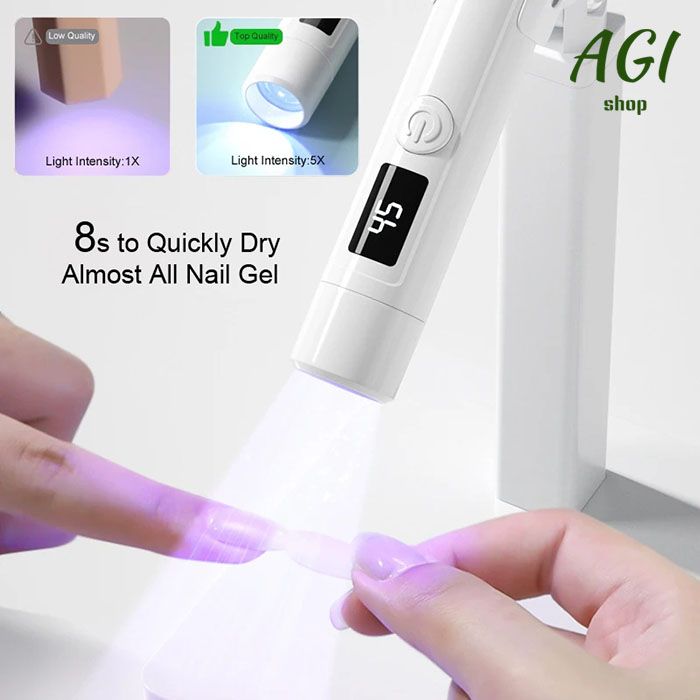 Portable Led Nail Lamp Rechargeable UV Led Lamp for Nails Gel Dry, Cordless Resin Curing UV Light Mini Nails Dryer, USB LED Nail Quick Drying Light Handheld Manicure Lamp For Gel Varnish