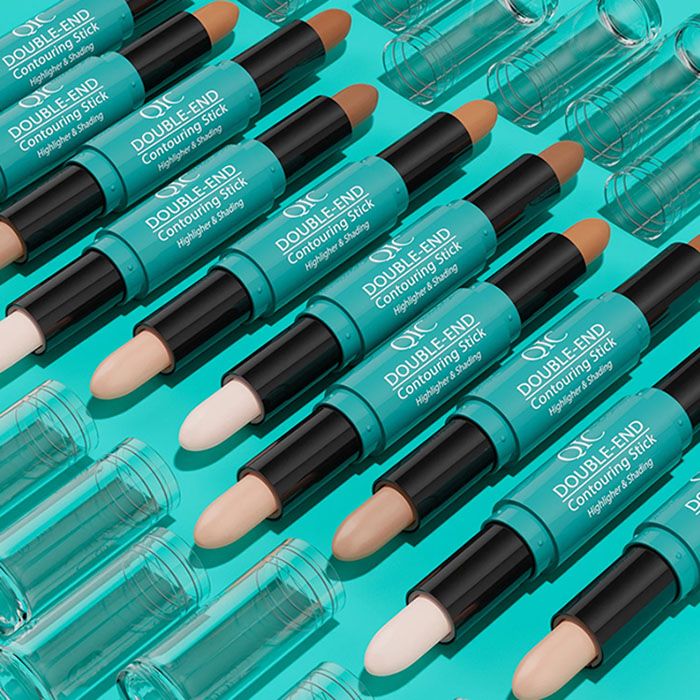 Face Foundation Concealer Pen Long Lasting Dark Circles Corrector Contour Concealers Stick Cosmetic Makeup Dual-ended contouring stick, highlighter brightening shadow stick nose shadow contouring pen