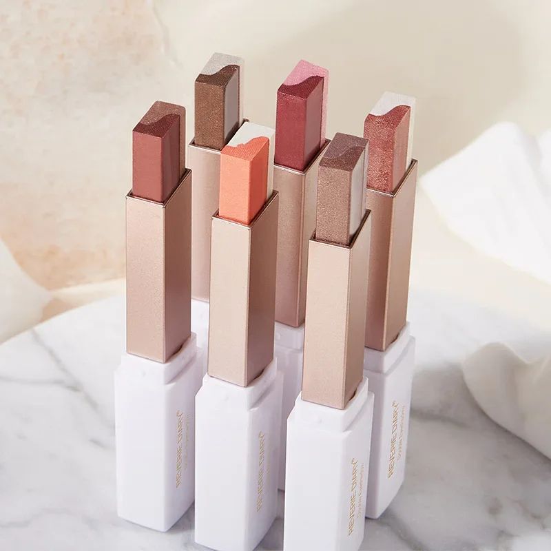 Double Color Glitter Eye shadow Stick Pencil Eyeshadow Makeup Waterproof Bicolor Shimmer Cosmetics Beauty Makeup Tool view 5
