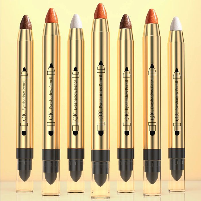 New Arrivals Double End Glitter Eye shadow Stick Pencil Eyeshadow Makeup Highlighter Waterproof Shimmer Base Primer Eyebrow