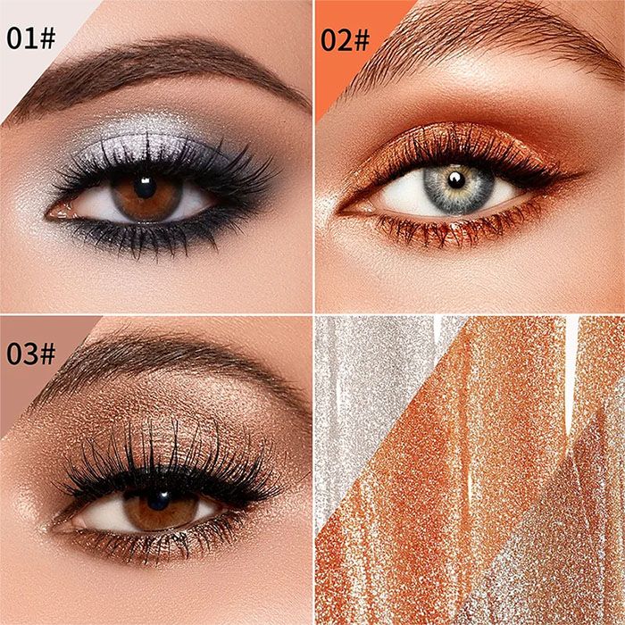 New Arrivals Double End Glitter Eye shadow Stick Pencil Eyeshadow Makeup Highlighter Waterproof Shimmer Base Primer Eyebrow