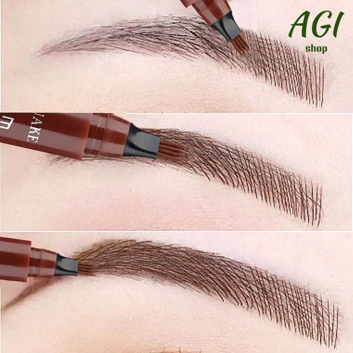New Arrivals 4 Point Eyebrow Pencil 4 Prong Tip Eyebrow Pen 4 Fork Eyebrow Pencil Makeup Waterproof Liquid Eyebrow Pencil long Lasting like real eyebrow pen Cosmetics view 10