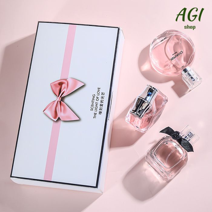 New Arrivals Women Fragrance 30ml*3 Bottles Ladies Perfume Set Flowers Different Fragrance Women Eau De Perfumes Long Lasting Deodorants Girl Student 3Pcs Perfume Set With Gift Box