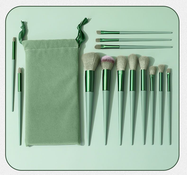 13 PCS Makeup Brushes Set Eye Shadow Foundation Women Cosmetic Brush Eyeshadow Blush Beauty Soft Make Up Tools Bag