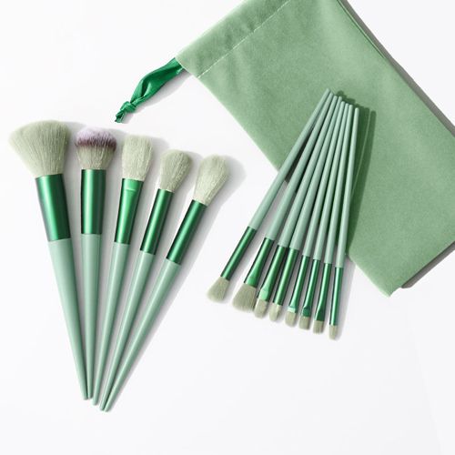 13 PCS Makeup Brushes Set Eye Shadow Foundation Women Cosmetic Brush Eyeshadow Blush Beauty Soft Make Up Tools Bag