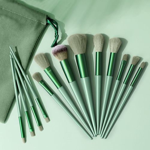13 PCS Makeup Brushes Set Eye Shadow Foundation Women Cosmetic Brush Eyeshadow Blush Beauty Soft Make Up Tools Bag