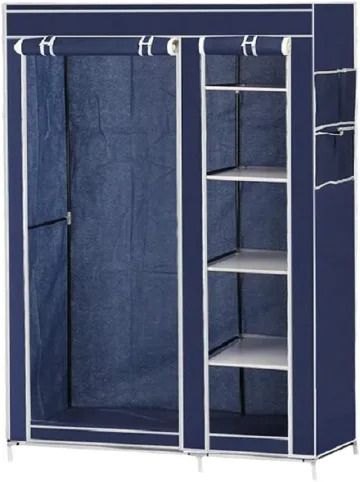 Two column wardrobes wardrobe Portable Closet, Wardrobe Closet with Storage Shelves Non-Woven Fabric Cover Closet Organizer for Bedroom