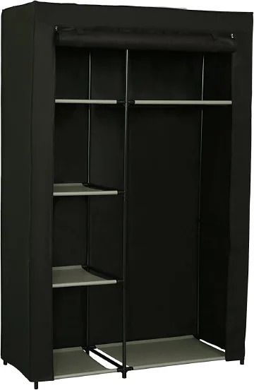 Two column wardrobes wardrobe Portable Closet, Wardrobe Closet with Storage Shelves Non-Woven Fabric Cover Closet Organizer for Bedroom