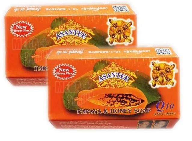 Asantee Papaya And Honey Herbal Soap 2pcs