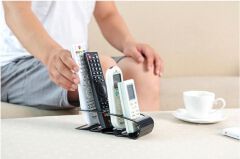 4-TIER TV/DVD/VCR Organizer Remote Control Storage Mobile Phone Holder Stand Organizer Case
