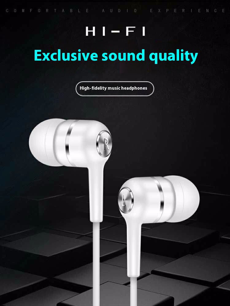 Top Sale Wired Earphones 3.5mm with Microphone Noise Isolating Surround Free Bass Stereo In-ear Gaming Running Sport Earphones Subwoofer earbuds Mobile Accessories For Android phones Black Pink