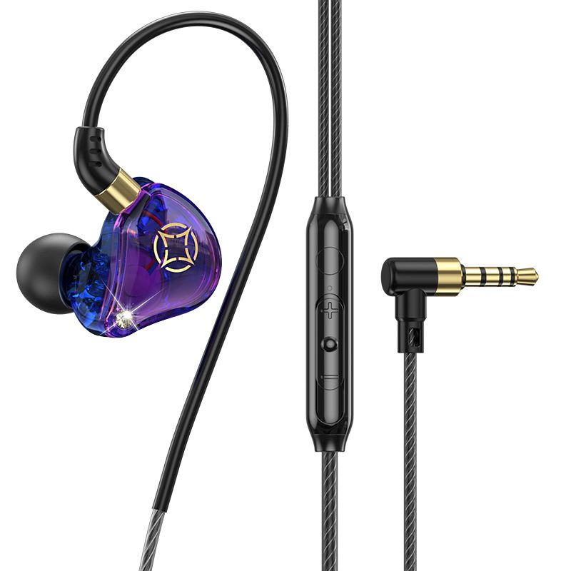 New 3.5mm Wired Earphones In-ear Noise Reduction Earpods HiFi Fever Heavy Bass Earbuds Gaming Headphones with Microphone Headphones