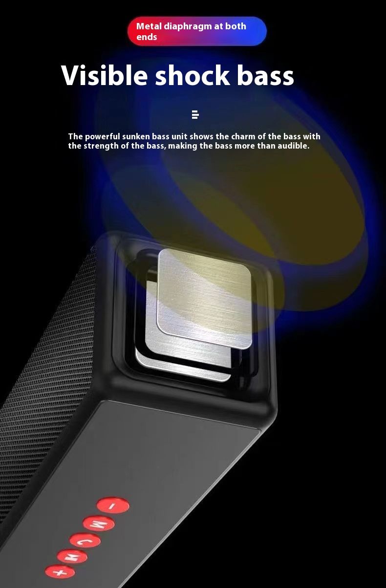 Bluetooth speaker Hi-Fi Loudspeaker Support USB/TF card Bluetooth Accessories Outdoor Sports Speakers FM Radio Portable Speakers