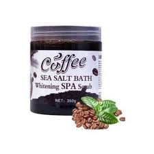 Coffee Sea Salt Scrub (ORIGINAL) Bath Body,Face&Feet Whitening Spa Scrubb pluss
