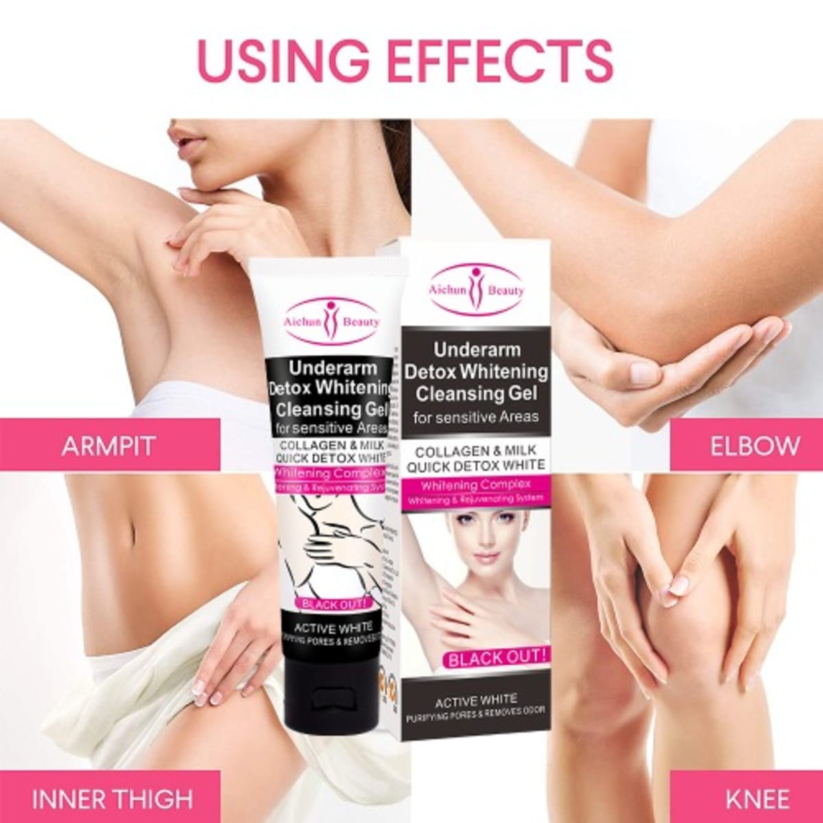 Aichun Beauty WHITENING CREAM KNEES UNDERARM ARMPIT LEGS REMOVE DARK SPOTS .
