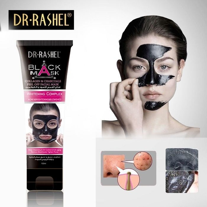 Dr. Rashel (ORIGINAL) Black Mask Collagen & Charcoal Peel Off Facial Mask-60ml