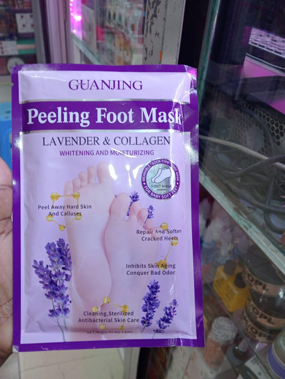 Foot Exfoliating Mask, Foot Dead Skin Foot Peeling Mask, Callus Remover, Foot Moisturizing Avocado Oil Extract