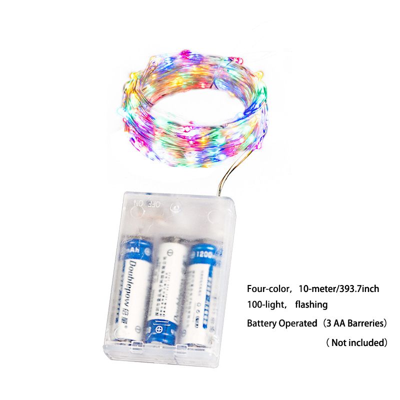 Color Lights LED String Lights, Room Decoration Copper Wire Lights Wedding Flowers Holiday Decoration Small String Lights,    Lights Holiday Atmosphere Lights Battery Powered (Battery Not Included)