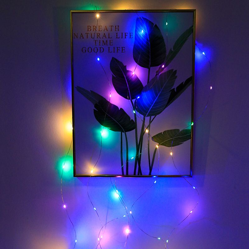 Color Lights LED String Lights, Room Decoration Copper Wire Lights Wedding Flowers Holiday Decoration Small String Lights,    Lights Holiday Atmosphere Lights Battery Powered (Battery Not Included)