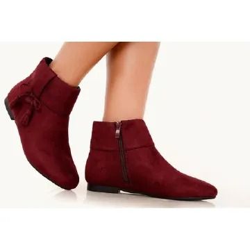 Fashion ladies CCF suede Ankle boots Leisure Shoes Women Boots Comfort