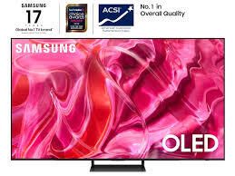 SAMSUNG 65-Inch Class OLED 4K S90C Series Quantum HDR, Dolby Atmos Object Tracking Sound Lite, Ultra Thin, Q-Symphony 3.0, Gaming Hub, Smart TV with Alexa Built-in (QN65S90C, 2023 Model), Titan Black