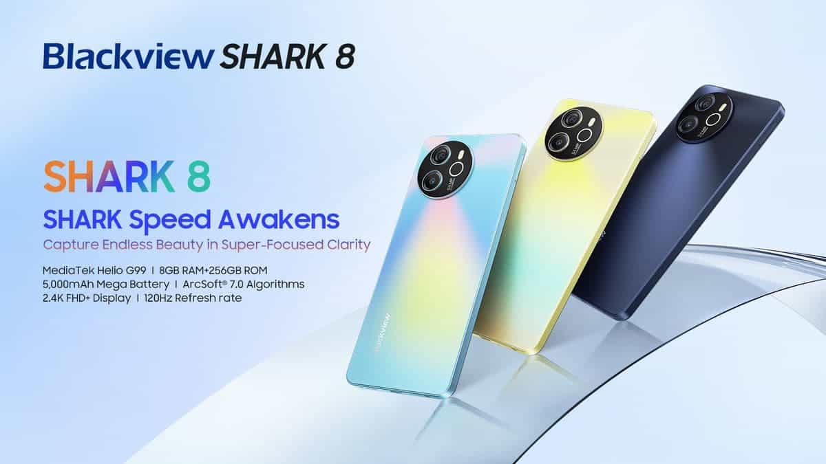 Brand New Blackview SHARK 8 16(8+8)GB+256GB 120 Hz Refresh rate 6.78 FHD+IPS 64MP+32MP Camera Android 13 4G OTG Smartphone 33W Fast Charging type C 5000 mAh Battery Smart phone