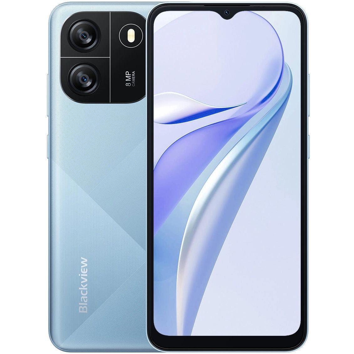 Blackview Wave 6C Smartphone 4(2+2)GB RAM+32GB ROM  6.5 Inches HD+IPS  (Dual SIM), 5100mAh  Face unlock Android 13 Smartphone