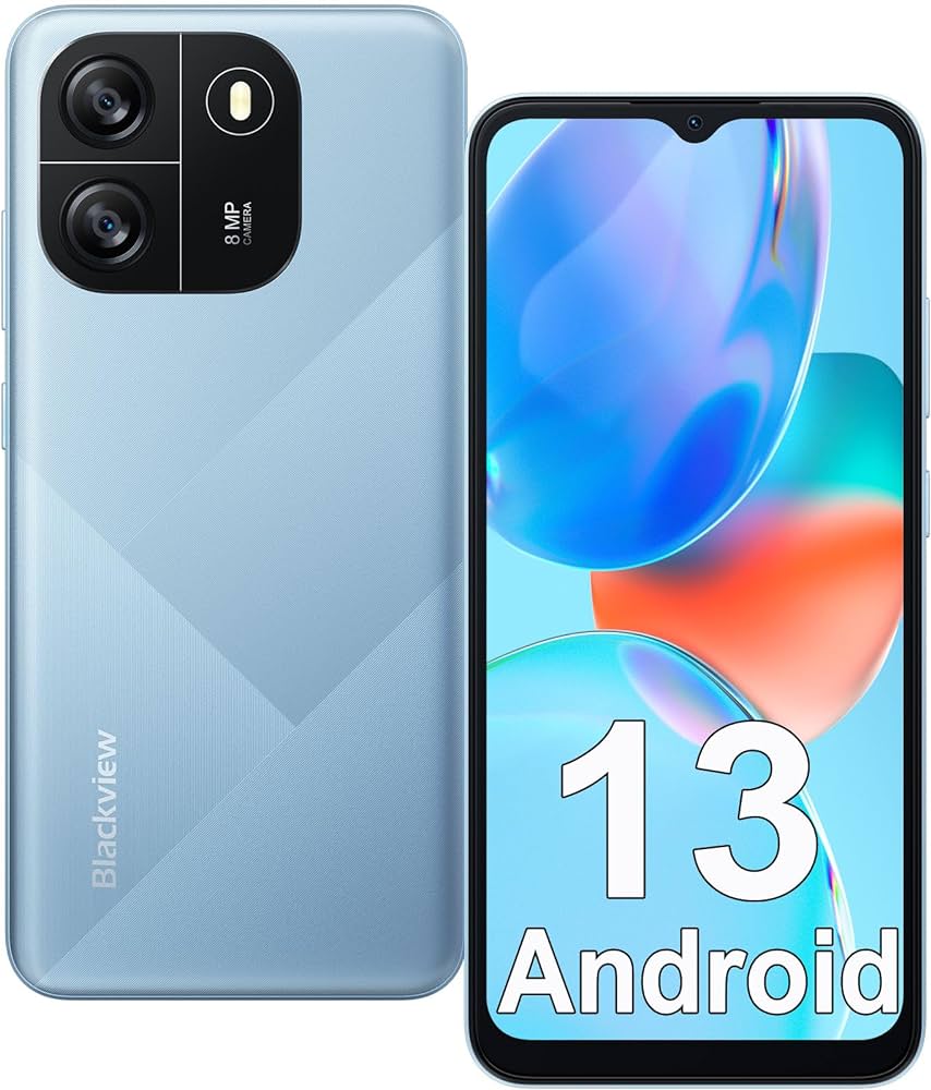 Blackview Wave 6C Smartphone 4(2+2)GB RAM+32GB ROM  6.5 Inches HD+IPS  (Dual SIM), 5100mAh  Face unlock Android 13 Smartphone