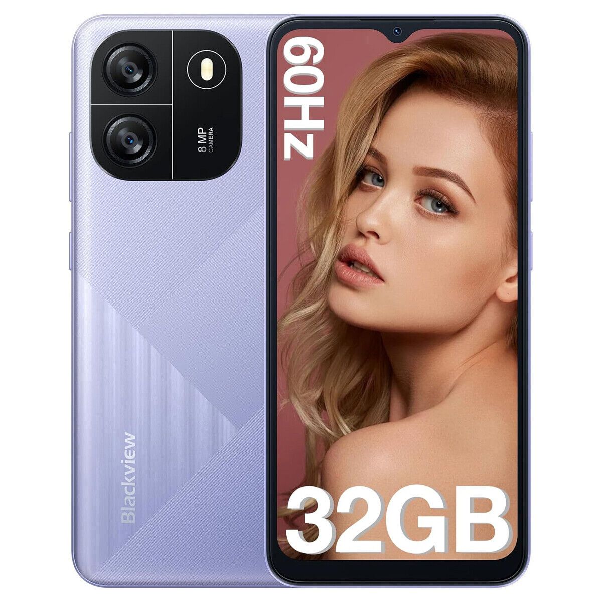 Blackview Wave 6C Smartphone 4(2+2)GB RAM+32GB ROM  6.5 Inches HD+IPS  (Dual SIM), 5100mAh  Face unlock Android 13 Smartphone