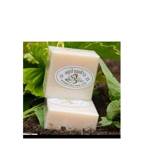 K.Brothers Original Rice Milk And Collagen Soap- {60g}.