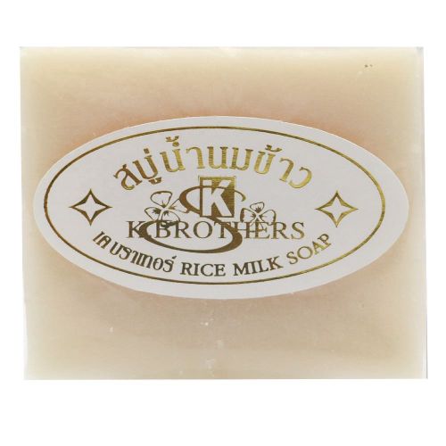 K.Brothers Original Rice Milk And Collagen Soap- {60g}.