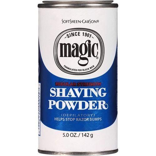 Magic Shaving Powder Regular Strength 142g (Magic SoftSheen-Carson-Magic-Extra-Strength-Shaving-Powder)