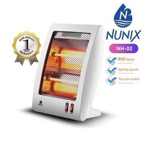 Nunix Portable Electric Rotating Fan Room Heater - Hot/ Warm