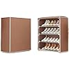 NC Multilayer Shoes Rack Dustproof Nonwoven Fabric Hallway Entryway Shoe rack>Cabinets Space Saving Cabinet Shoe Shelveswith Zipper