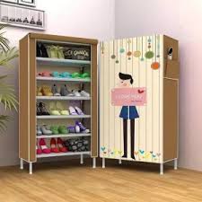 NC Multilayer Shoes Rack Dustproof Nonwoven Fabric Hallway Entryway Shoe rack>Cabinets Space Saving Cabinet Shoe Shelveswith Zipper