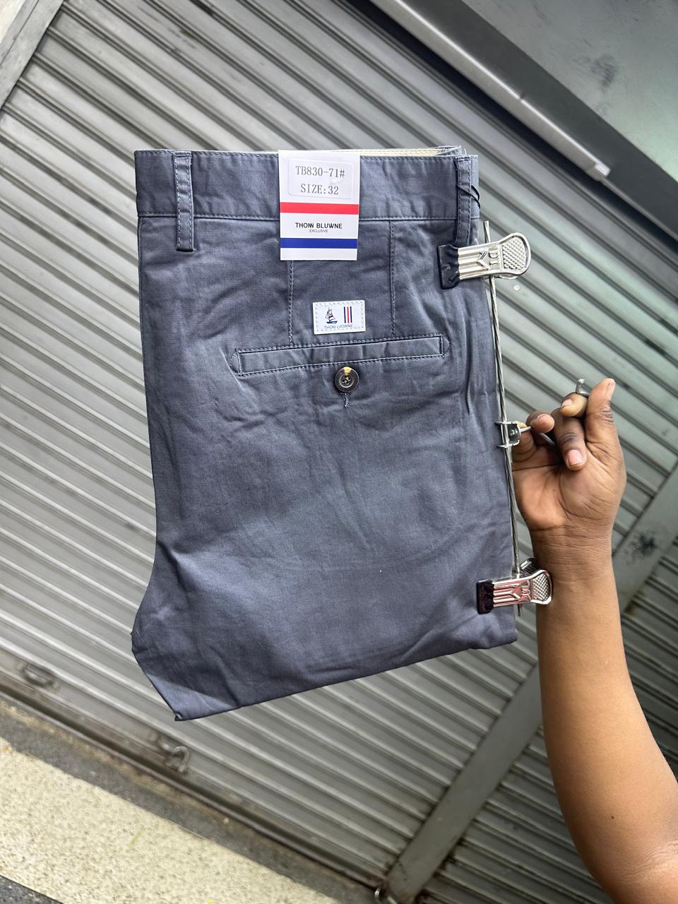 Classic timeless High quality soft Khaki men trousers straight slim fit smart casual trouser
