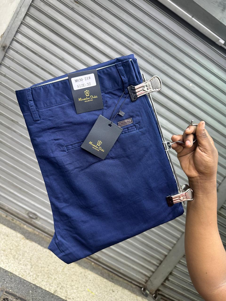 Classic timeless High quality soft Khaki men trousers straight slim fit smart casual trouser