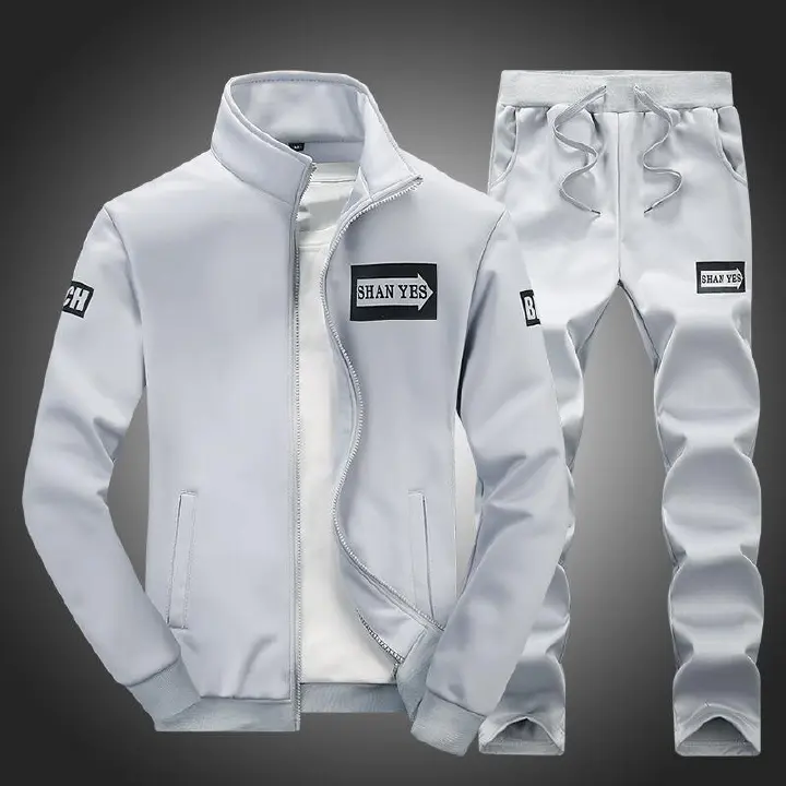 Quality Trendy and in fashion classic Suits for Men men's sweatsuits Sweat Track Suits 2-Piece Casual Athletic Jogging Warm-Up Complete Zip Sets