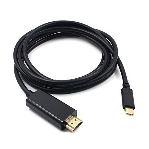 USB 3.1 Type C To HDMI Cable Converter Type-C Male To HDMI Female 4K 1080P Adapter Cable For Macbook HDTV Projector Black HT