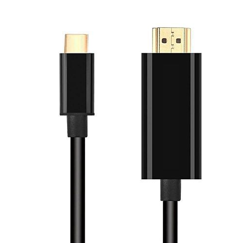 USB 3.1 Type C To HDMI Cable Converter Type-C Male To HDMI Female 4K 1080P Adapter Cable For Macbook HDTV Projector Black HT