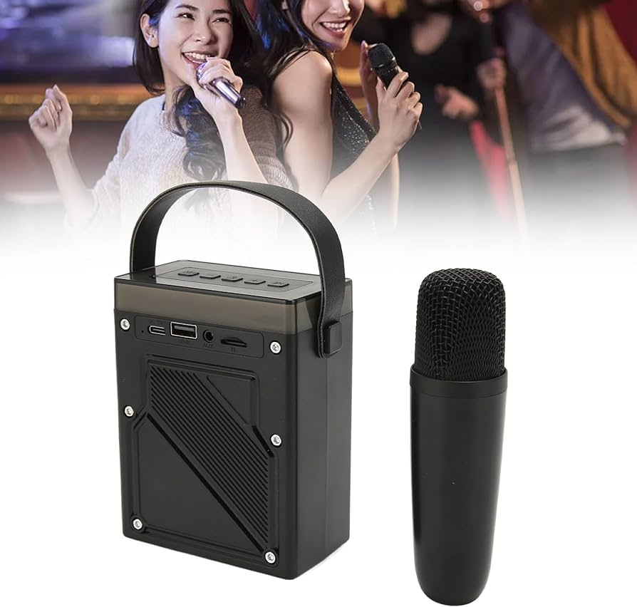 K16 mini Karaoke Machine With Wireless Microphone Portable.