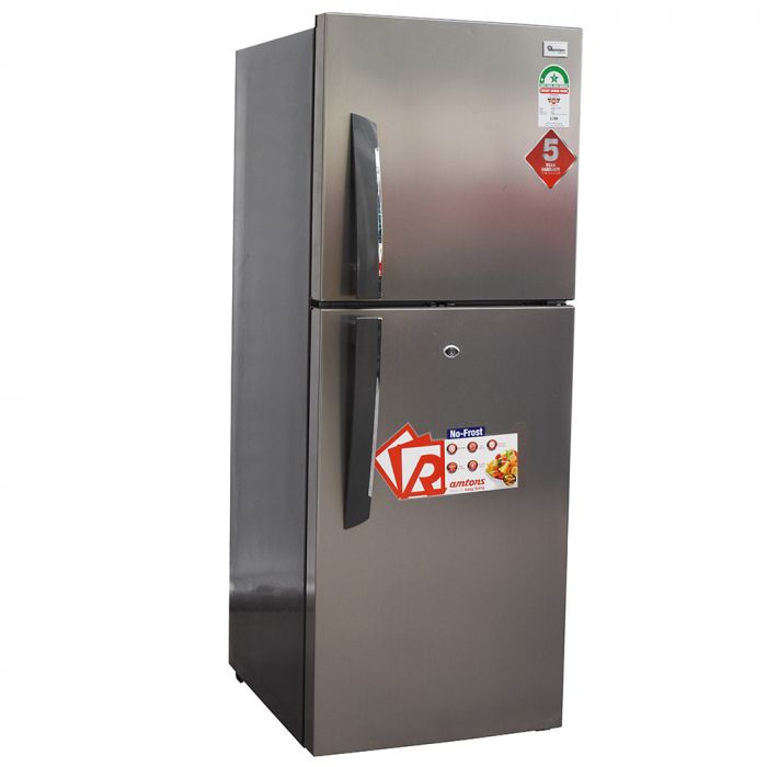 RAMTONS RF/239 196 LITRES DOUBLE DOOR NO FROST FRIDGE - SILVER
