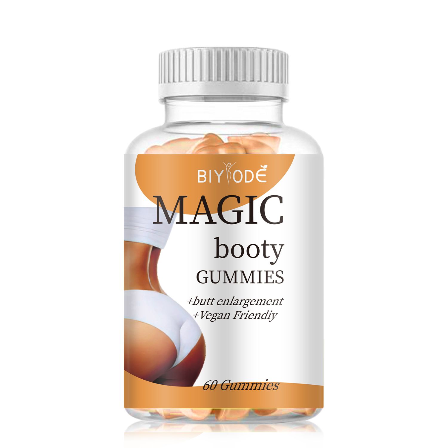 BBL Butt Enhancer, Natural Butt Enhancer Vitamins, Workout Support, Butt Enhancer, Women's Multivitamin, Max Gain, 60 Vegetarian Gummies